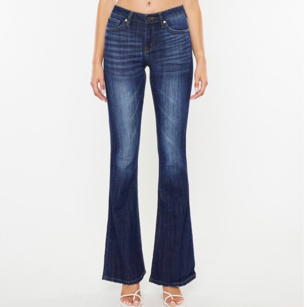 Kancan Mid Rise Flare Jeans